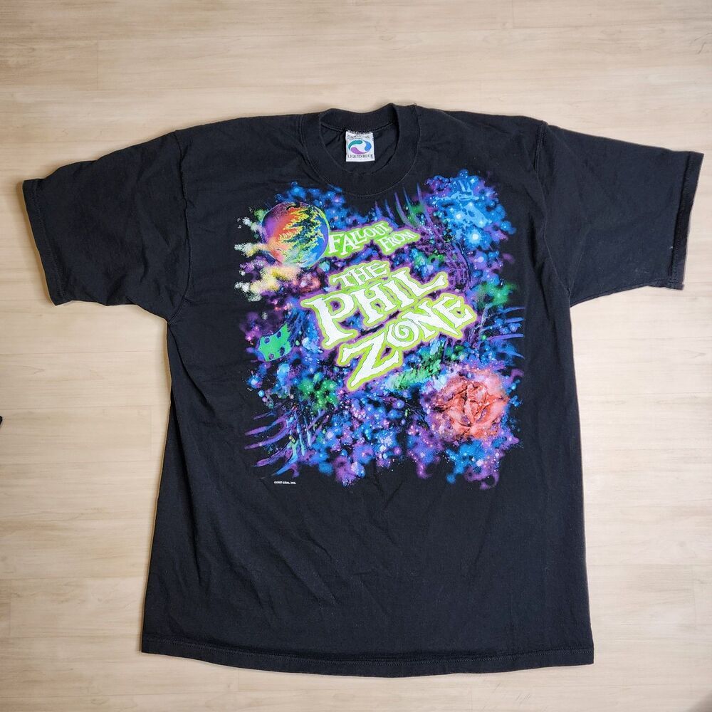 Liquid Blue 1997 Fallout from the Phil‎ Zone Shirt Grateful Dead Black Size XL